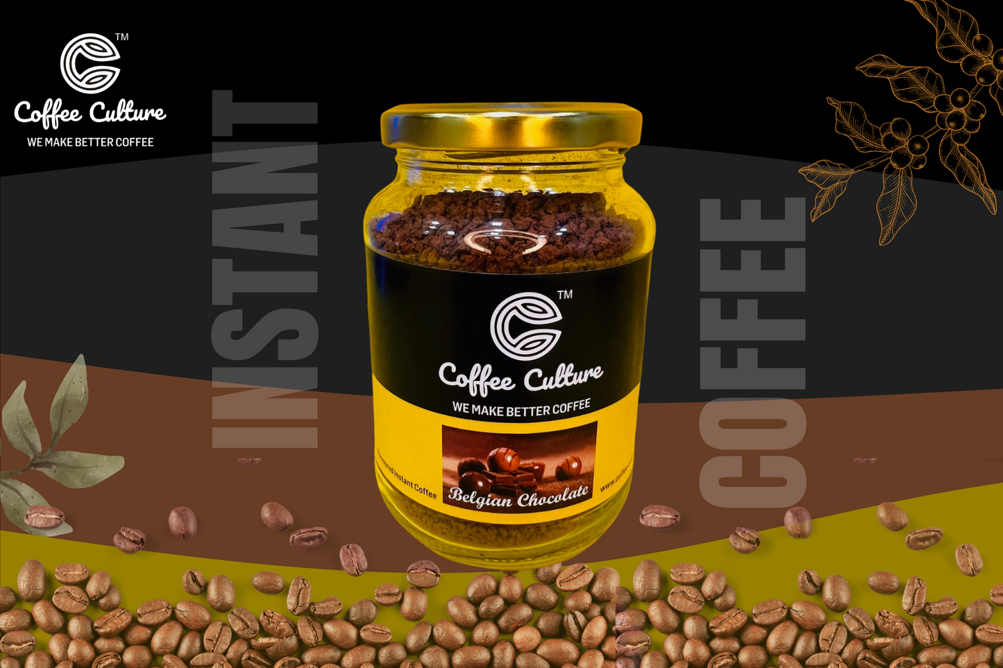Flavoured Instant Coffee - Belgian Chocolate BUY 1 GET 1 FREE