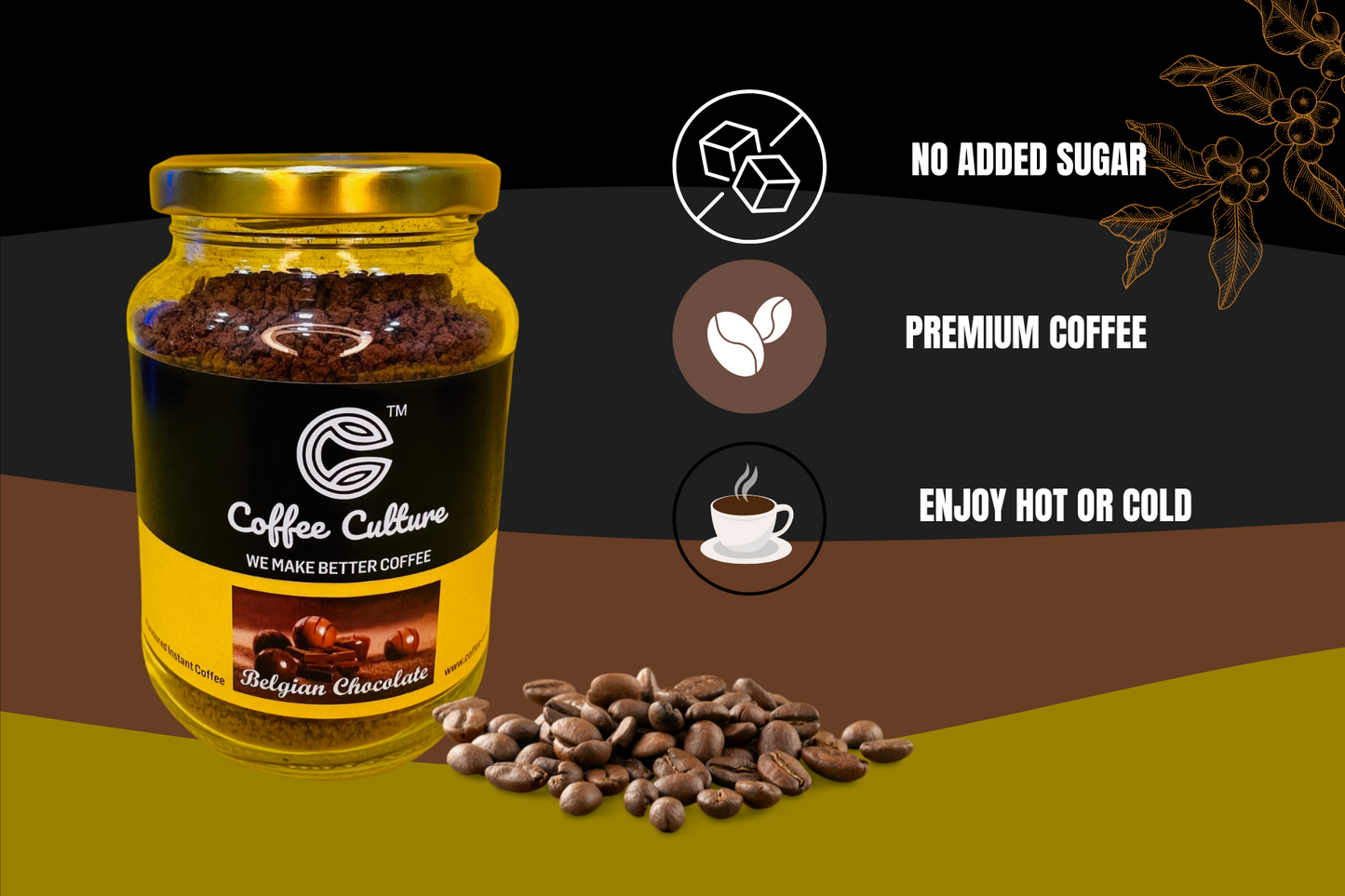 Flavoured Instant Coffee - Belgian Chocolate BUY 1 GET 1 FREE
