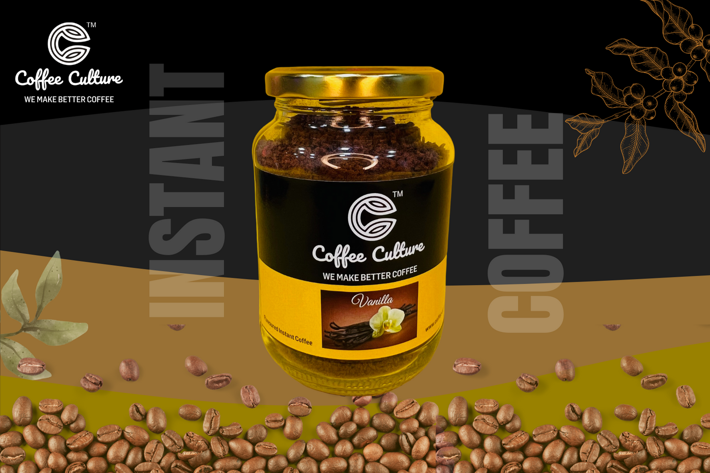 Flavoured Instant Coffee-Vanilla 100gms