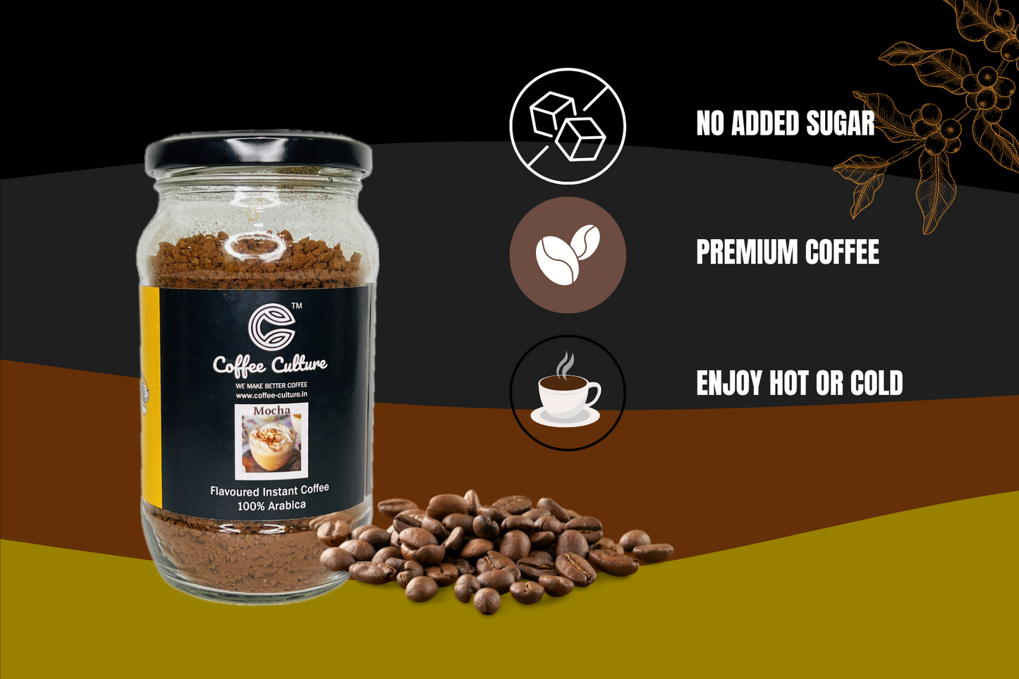 Flavoured Instant Coffee - Mocha 100gms