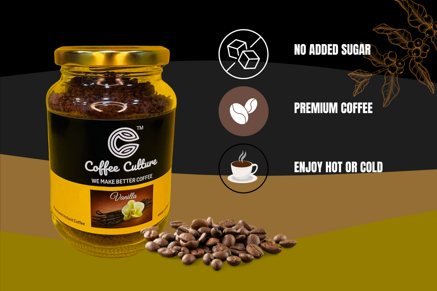 Flavoured Instant Coffee-Vanilla 100gms